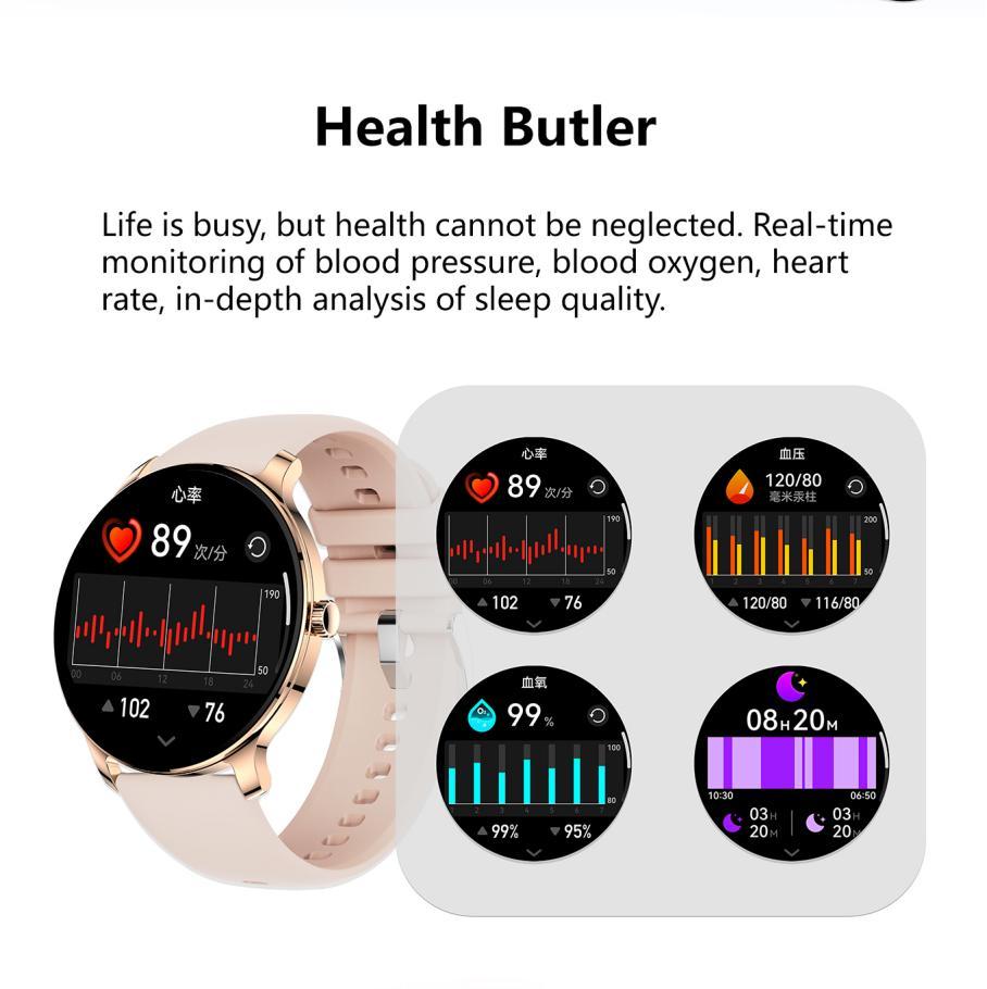 Ultra Slim Smart Watch For Men Women, 1.43 AMOLED Screen Fitness Watches ,  LP67 Outdoor Watch For Android Ios