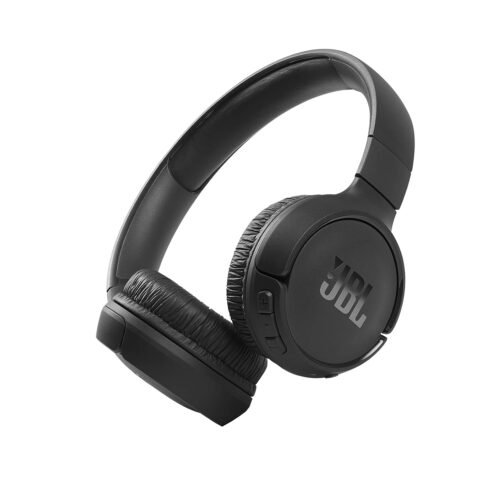 JBL Tune 510BT Wireless On-Ear Headphones with Mic, 40 Hours Playtime, Pure Bass Sound, Bluetooth 5.0, Quick Charging, Dual Pairing (Black)