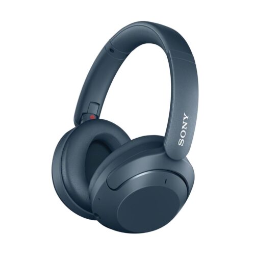 Sony WH-XB910N Extra Bass Wireless Bluetooth Over-Ear Noise Cancelling Headphones with Mic, Alexa Voice Control, 30 Hours Battery Life (Blue)